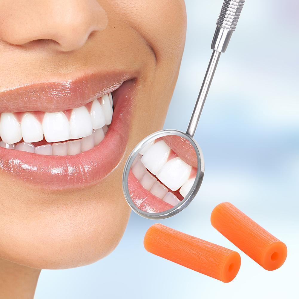 2pcs Bite Stick Correcting Orthodontic Chew Aligners Oral Care (Orange)