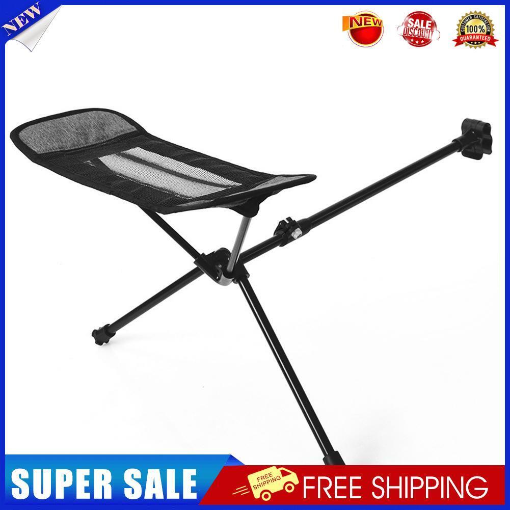 Outdoor Fishing Beach Footrest Portable Aluminum Leg Stool Folding Chair