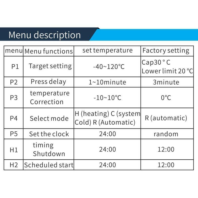 110-220V Smart Temperature Controller w Timer for Incubator Aquarium Thermostat
