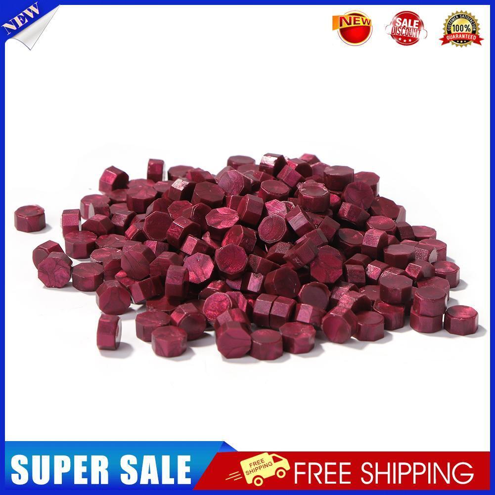 Fire Paint Sealing Wax Tablet Lacquer Seal Pill Envelope Decor (Purple Red)
