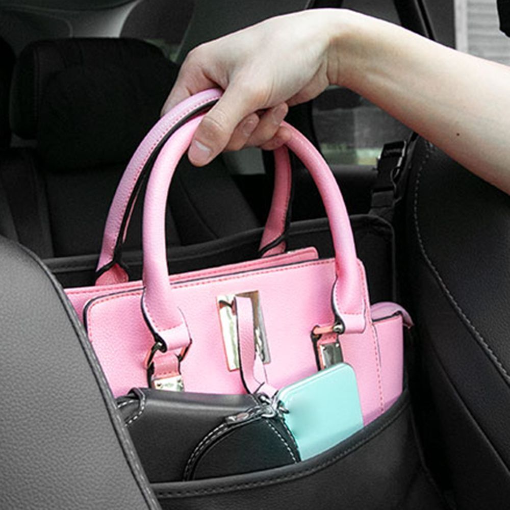 Car Seat Storage Bag Seat Back Net Organizer Container Auto Handbag Holder