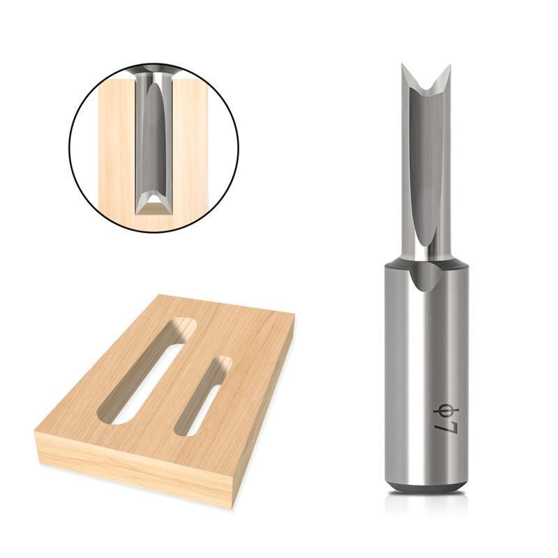 Woodworking Tenon Grooved Milling Cutter Dovetail Router Bits Vertical Milling