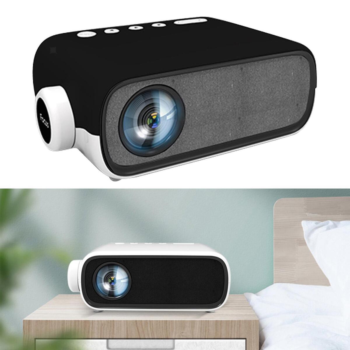 Fityle Portable Mini Projector 1080P 80'' with LED HDMI AV USB AUX 3.5mm US