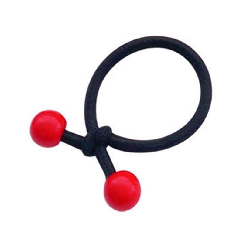 Red Bean Ponytail Holders Hair Rope Fashion Hair Ties for Thick or Thin Hair