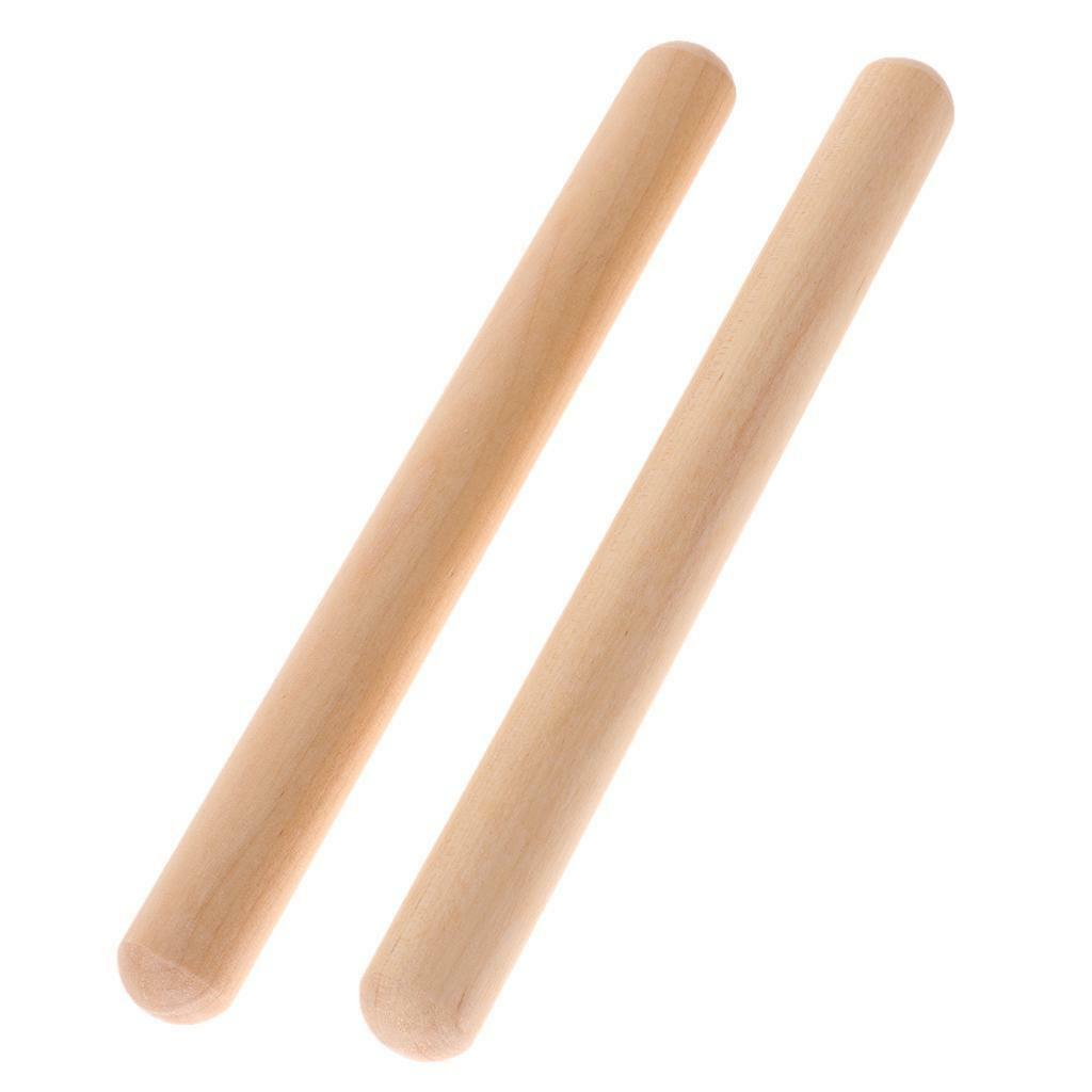 2 Pieces Wooden Percussion Beat Wooden  Children  Play