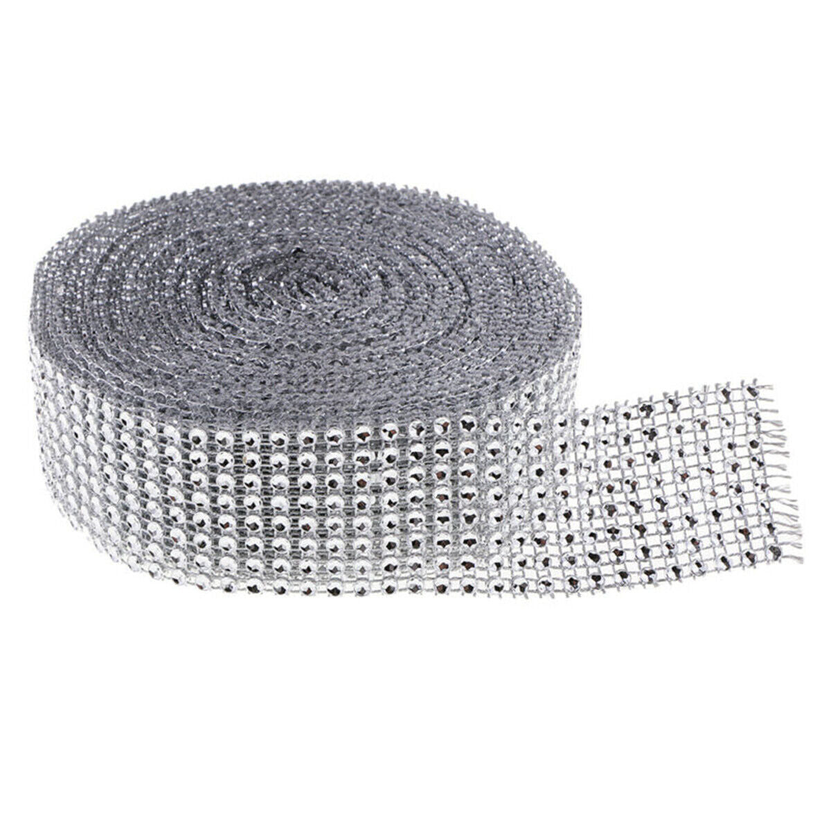10 Yds Clear Crystal Rhinestone Chain Trim Ribbon Wedding Dress Sewing Craft DIY