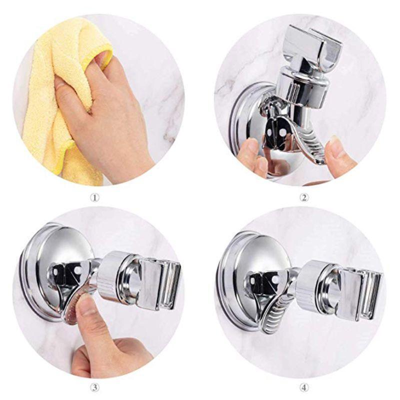 Adjustable Shower Holder Bath Suction Cup with 360° Rotation Shower Holder Hand