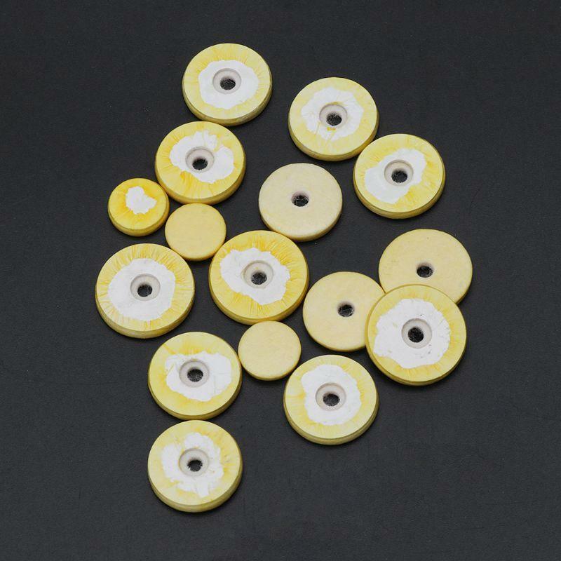 16pcs/set Flute Clarinet Key Pads Faux Leather Cushion Wind Instrument Acces