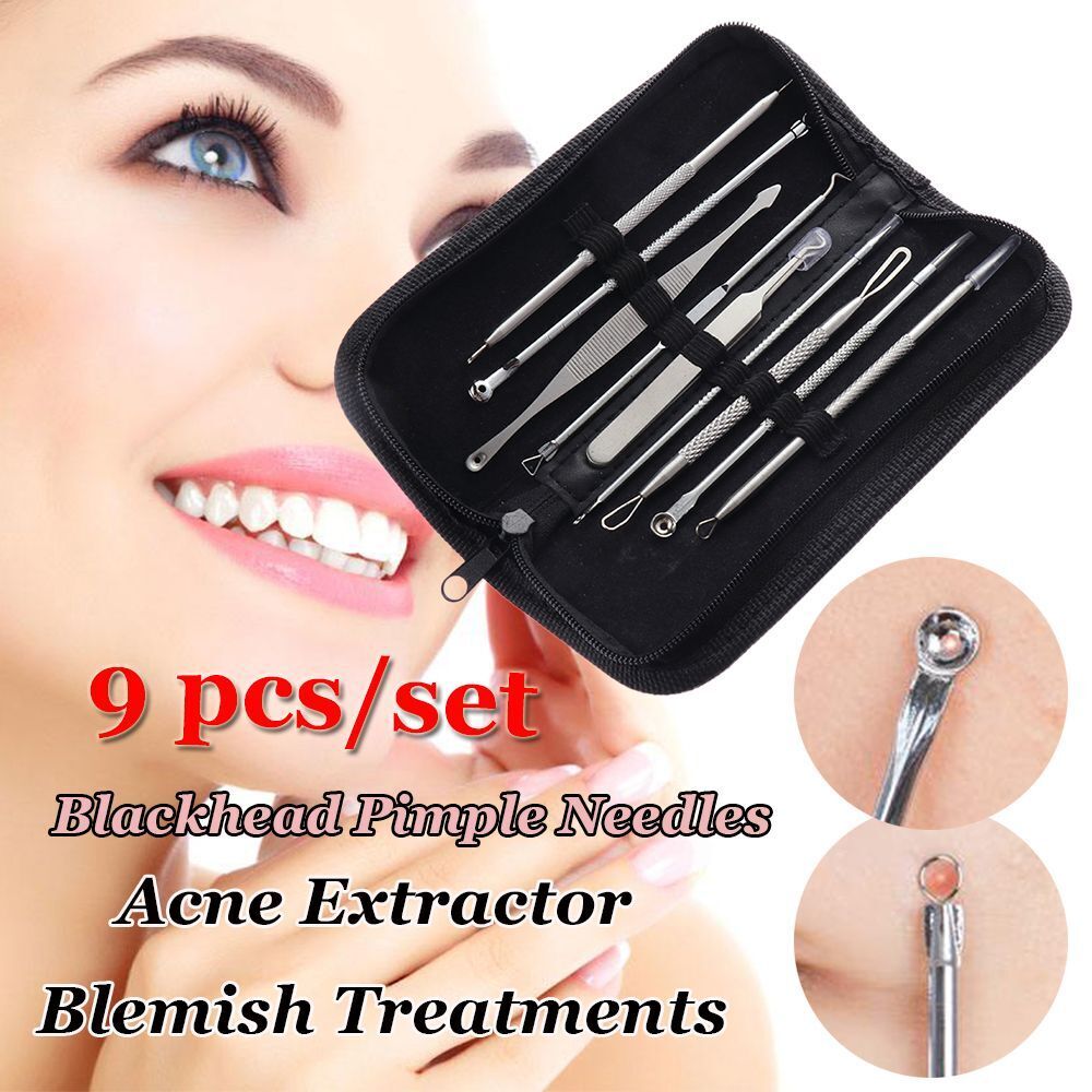Comedone Remover Blemish Treatments Blackhead Pimple Needles Acne Extractor
