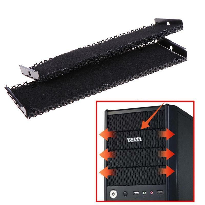 2pcs Optical Drive Computer Chassis Front Panel Bracket Driver's Baffle Sponge