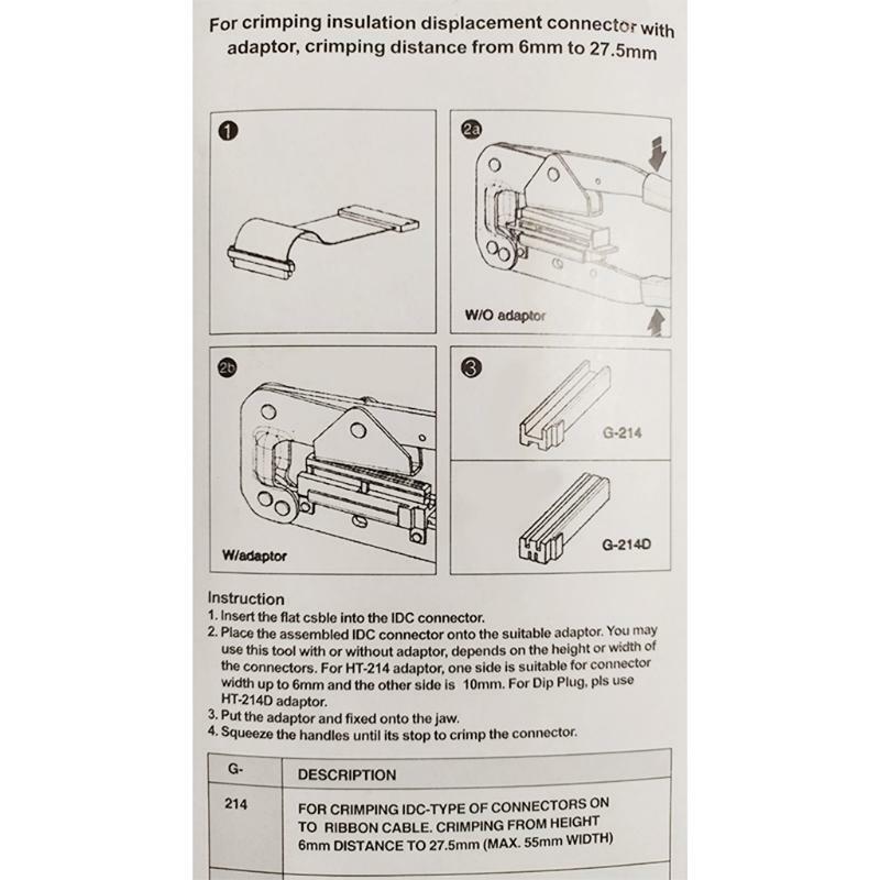 G-214 Computer Cable Pliers for Flat Ribbon Cable IDC Connectors High Hardness