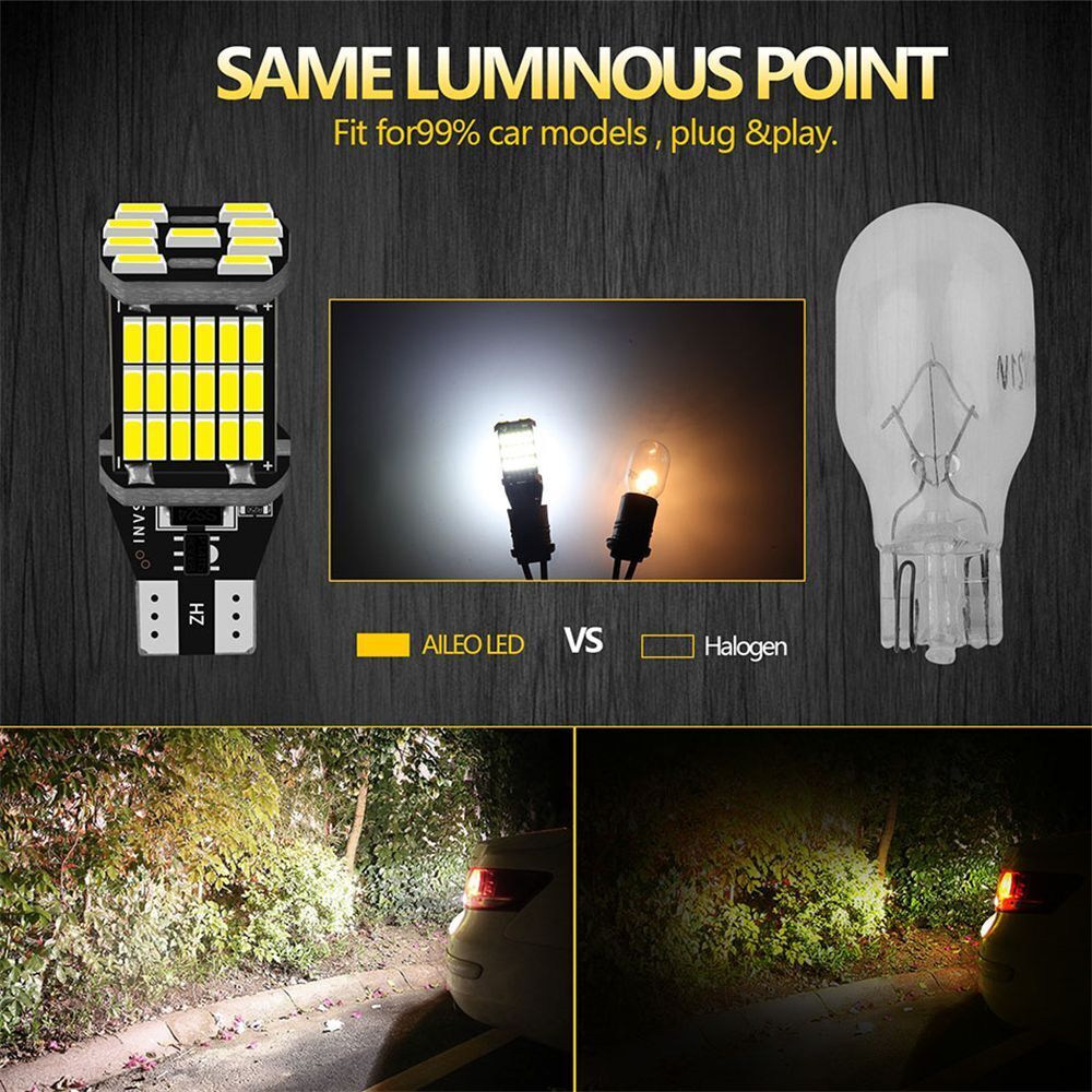 Free LED Canbus T15 W16W 45 SMD 4014 Turn Signal Lamp Car Reverse Back Light