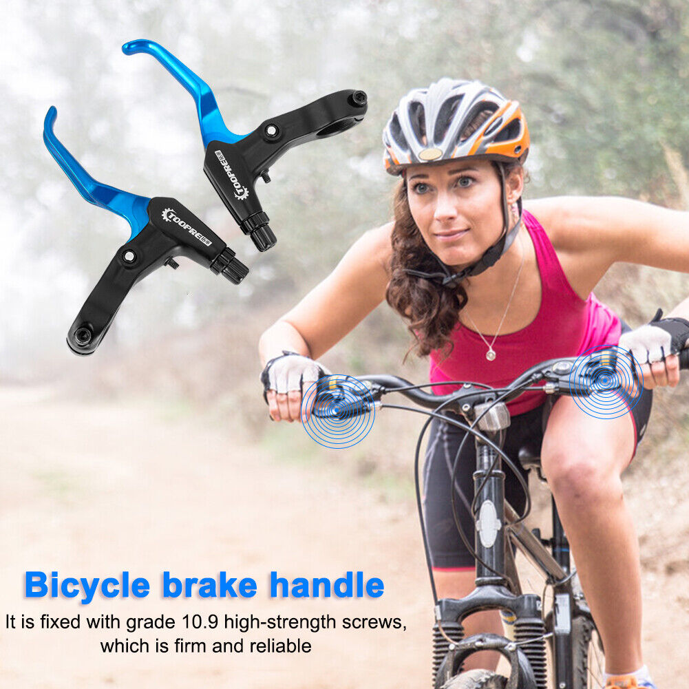 TOOPRE 1 Pair MTB Bike Brake Handle Lever Aluminum Alloy Clutch Grip (Blue)