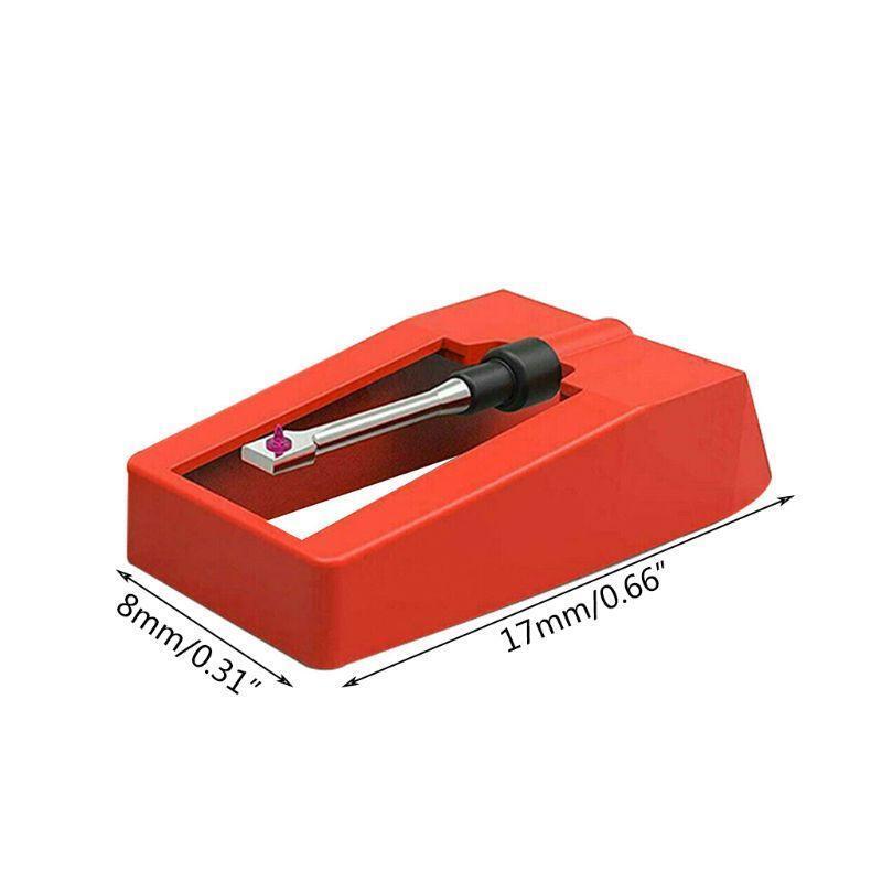 5PCS Replaced Aluminum Record Player Needle Stylus for Turntable Repair Parts