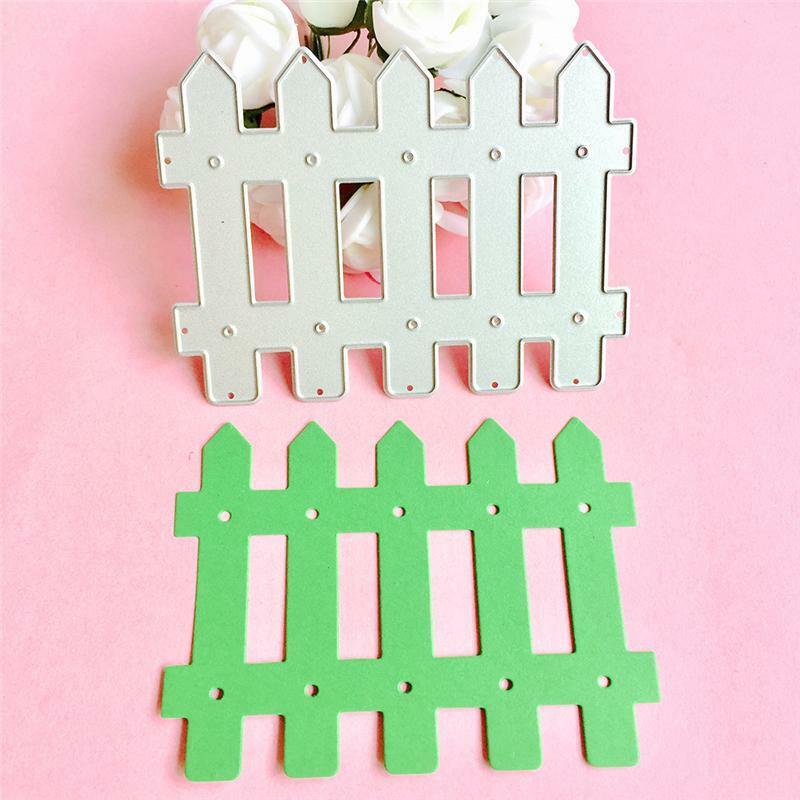 Fence Cutting Dies Stencils Scrapbook Album Embossing Paper Card DIY Craft Decor