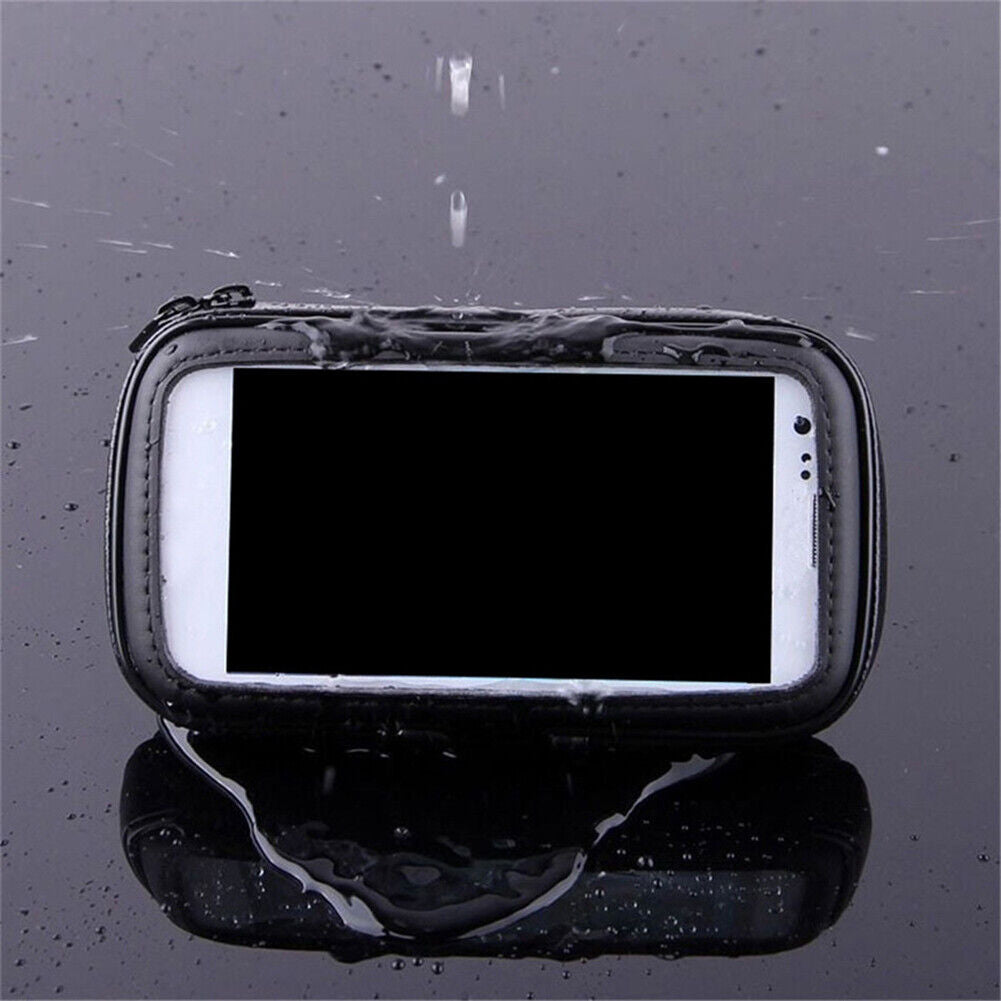 Bicycle Head Tube Cycling Bike Handlebar Cell Mobile Phone Holder Case (XL)