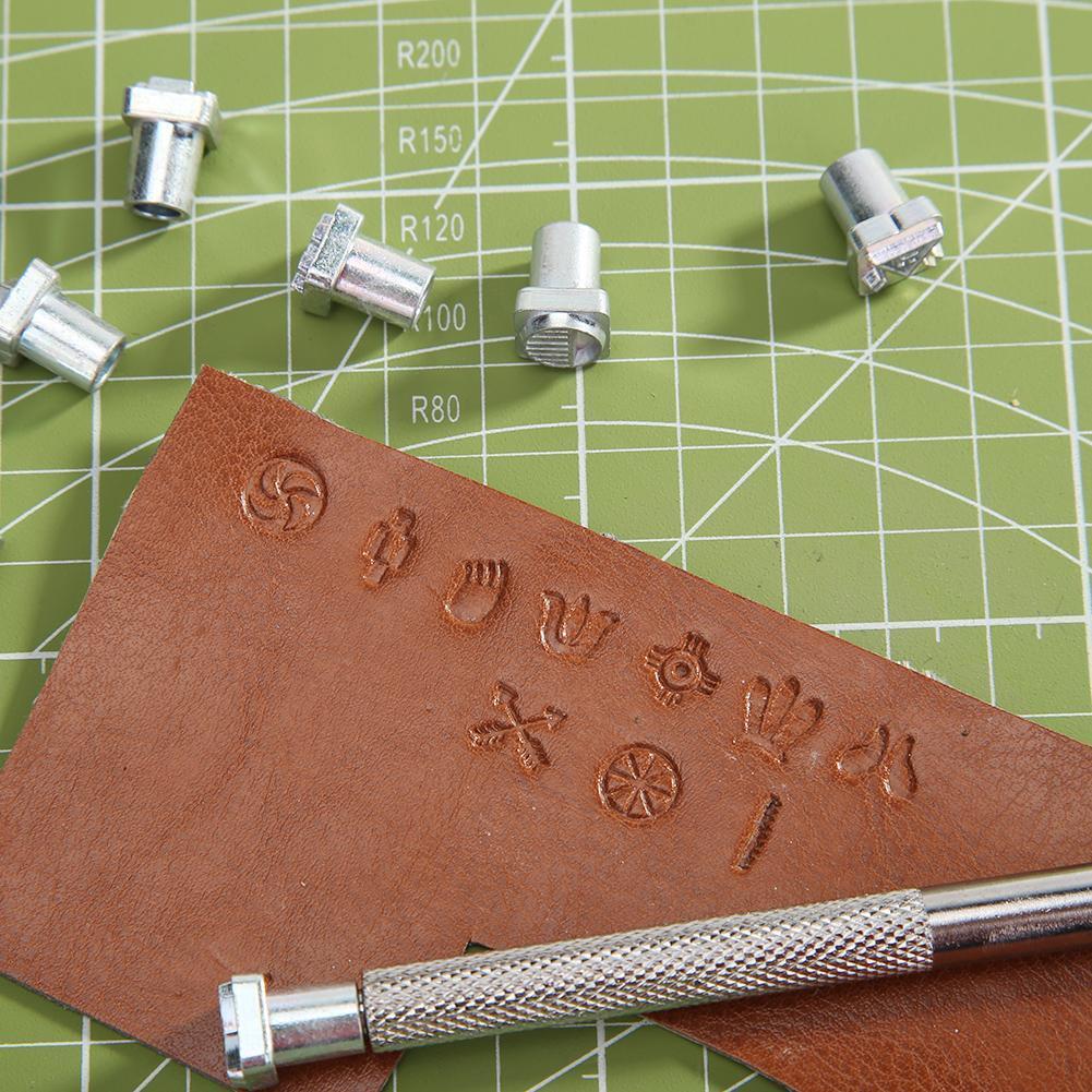 Craftool Carbon Steel Symbol Stamp Set 49 Stamps for Leather Marking