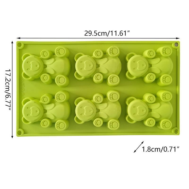 Cute Bear Shape Food-Grade Silicone Party Cake Decoration Tool Gift for Baking