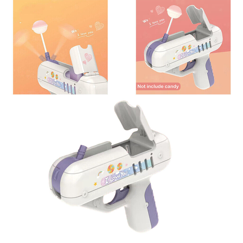 Lollipop Gun Candy Gun Surprise Over 6 years Old Xmas Gifts Fun Play Purple