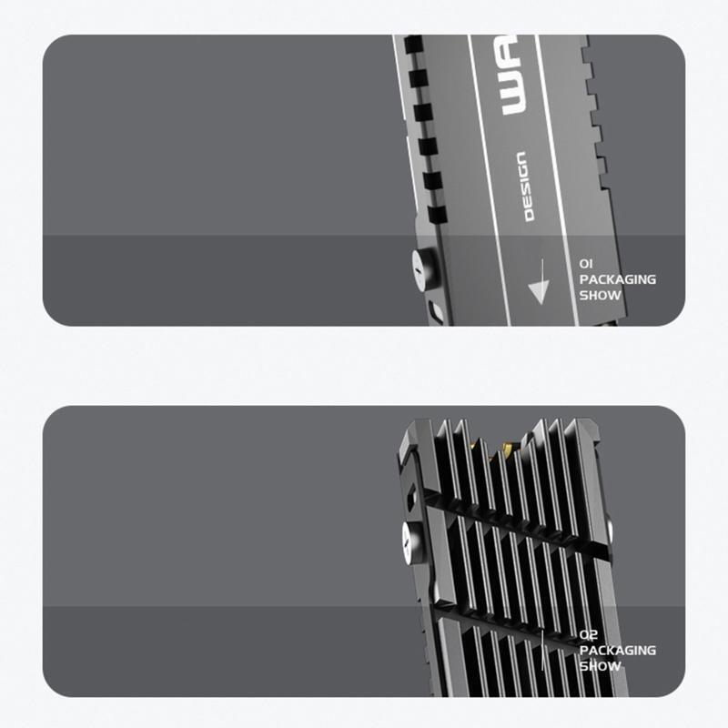 Aluminum M.2 NVME SSD Heat Sink Supports M.2 NVME SSD 2280 Desktop Dedicated