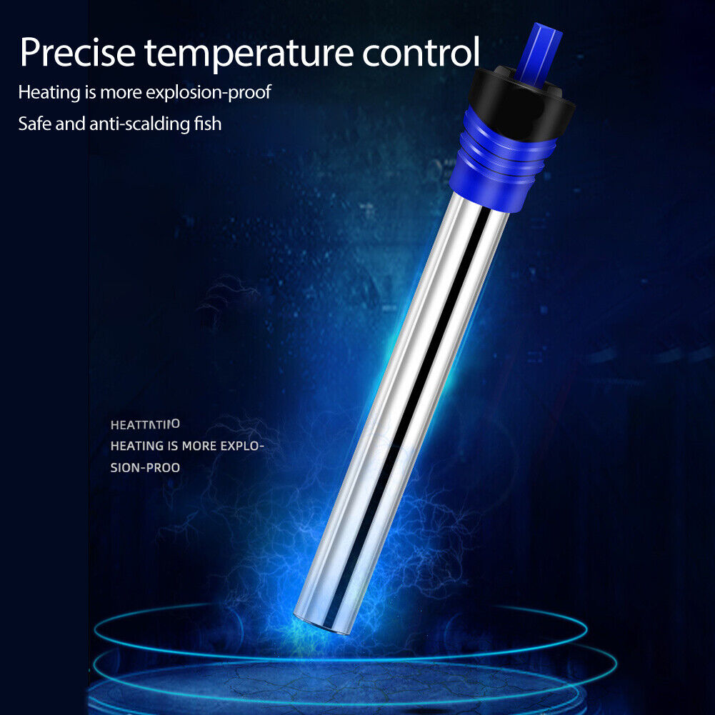 Stainless Steel Fish Tank Heating Rod Automatic Temperature Heater (50W)