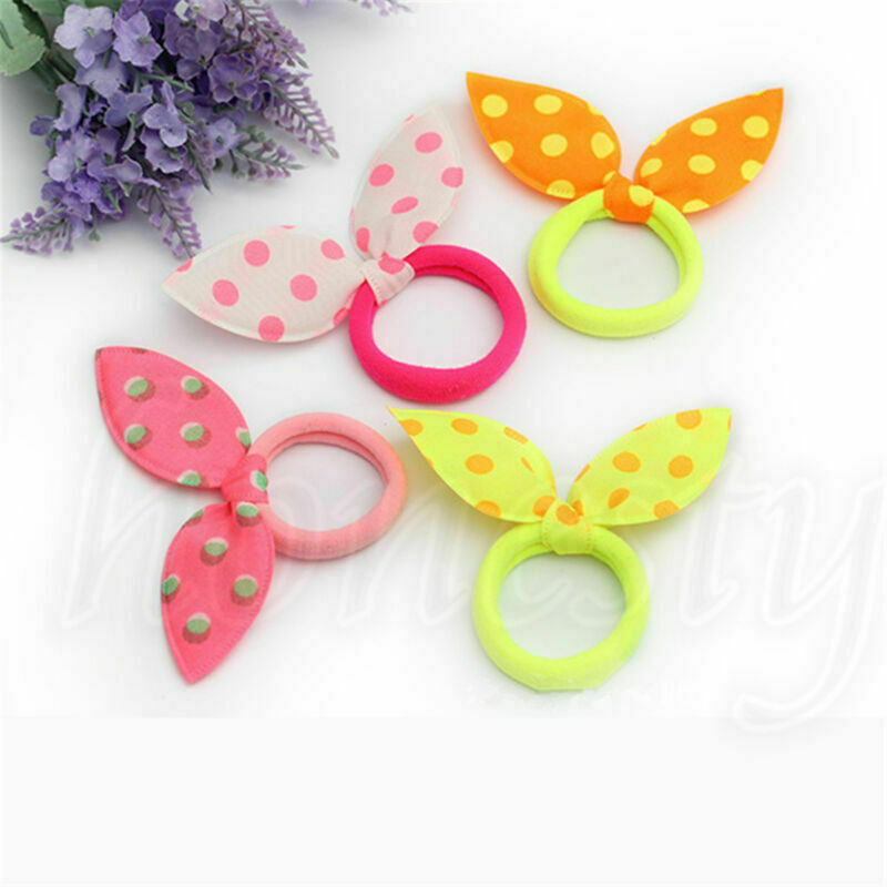 12Pcs Fashion Korean Girls Bunny Ear Headband Rabbit Ear Hair Band Bow Tie
