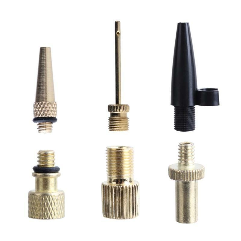 1 Set of Bike Tire Adapters Brass Presta Schrader Adapter Tools