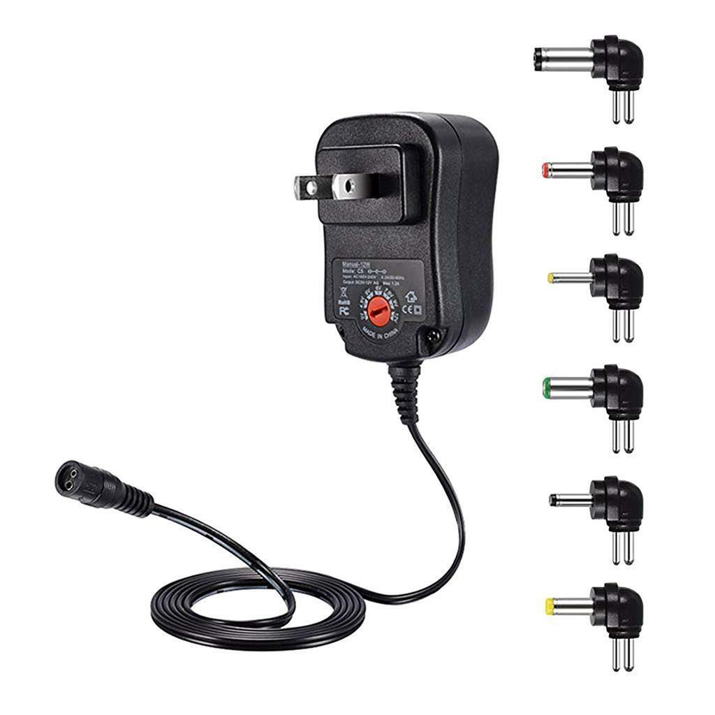 Adjustable Universal 30W 3V 4.5V 5V 6V 7.5V 9V 12V  Charger Adapter