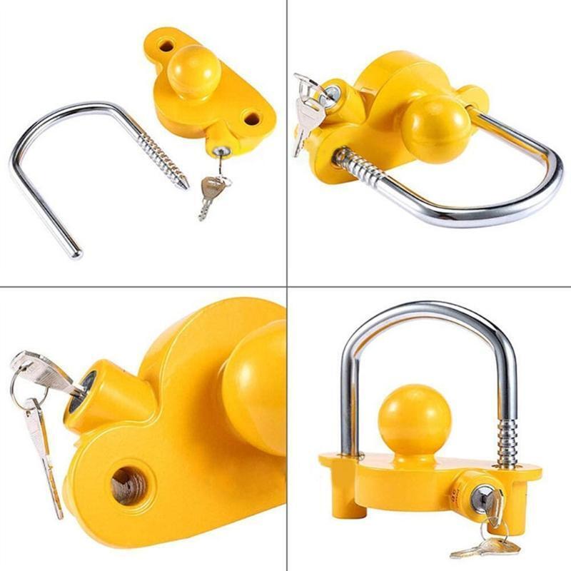 Heavy Duty Hook Anti-Theft Lock for Motorhome RV Trailer Hitch Lock Coupler