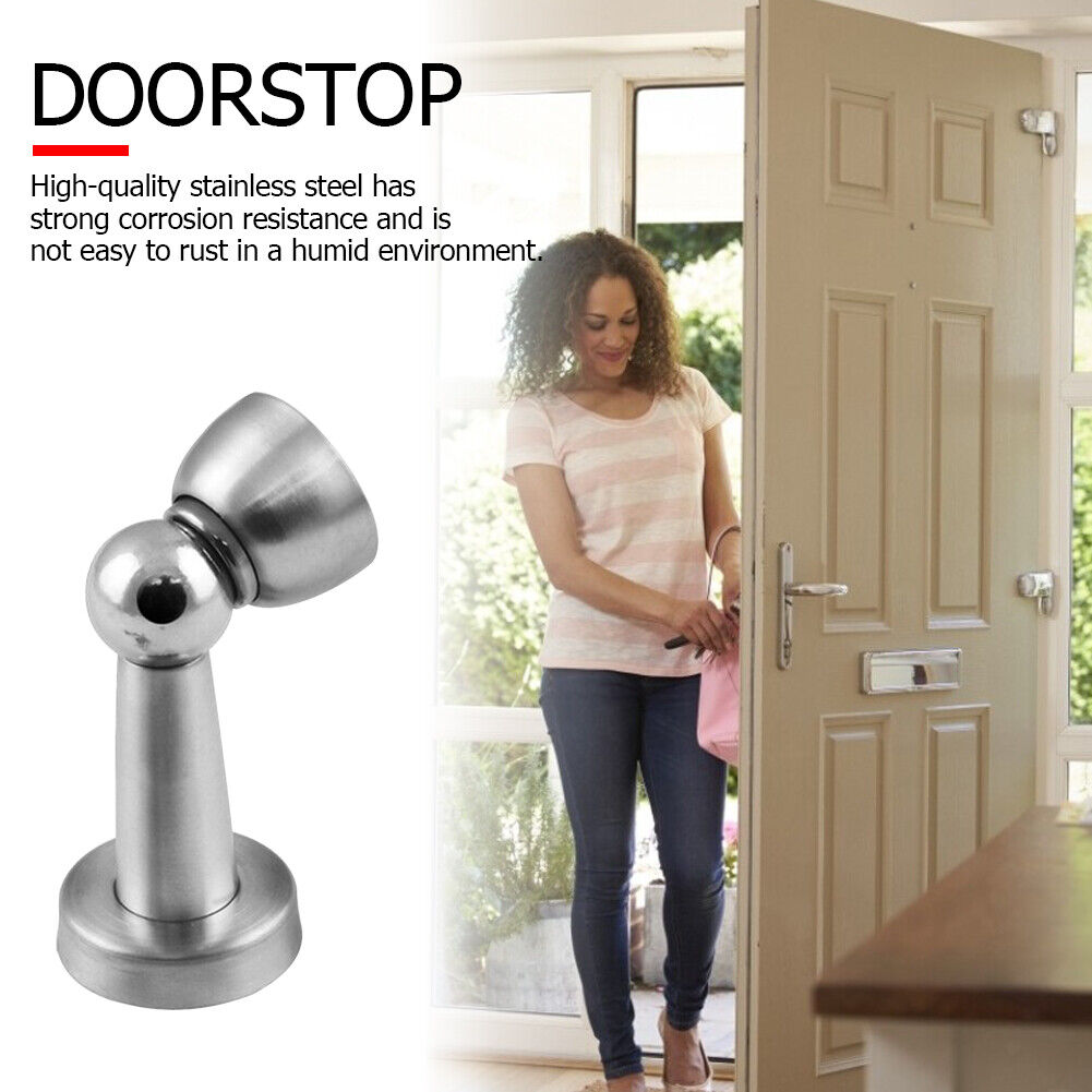 Stainless Steel Magnetic Door Stopper Suction Wall Protectors Door Holders