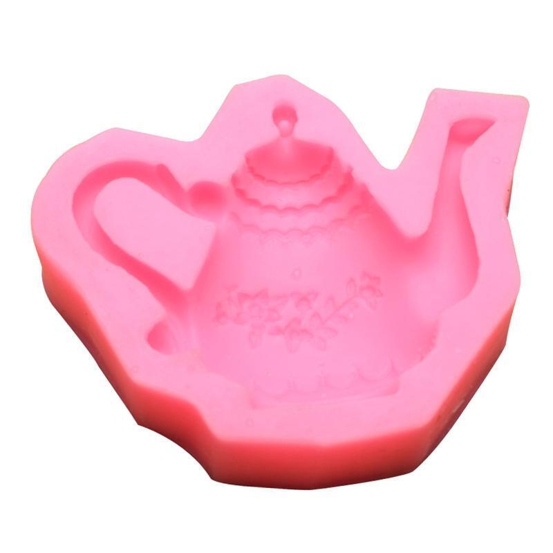 Cartoon Teapot Shape Soap Molds Chocolate Candy Molds Cake Soap Decorating Gift