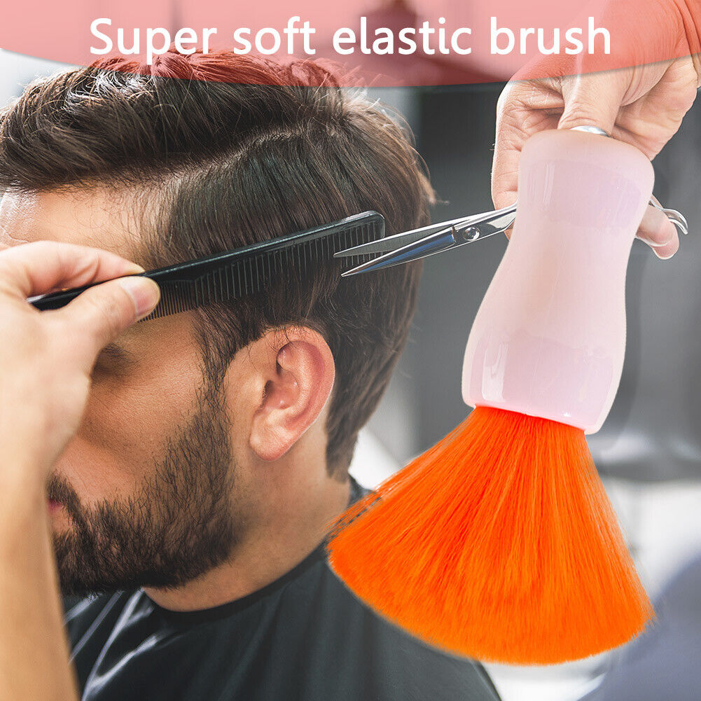 Hair Breaking Brush Salon Supply Soft Nylon Brush Hair Removal Tool (Pink)