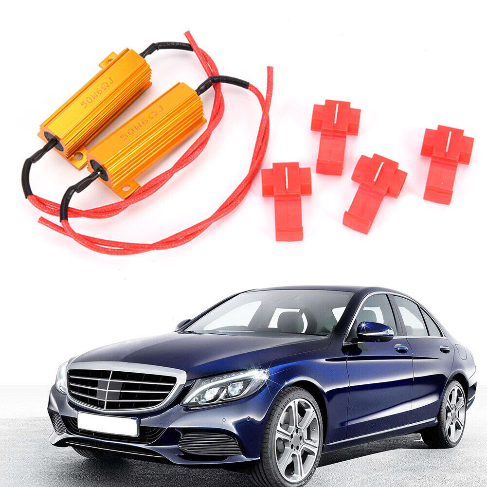 2pcs 50W 6ohm LED Car Light Resistance Load Resistors for Turn Signal Lamp