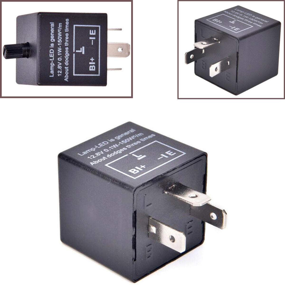 CF13 JL-02 3-Pin LED Flasher Relay Light Lamp Car Bike Turn Signal Indicator A2U