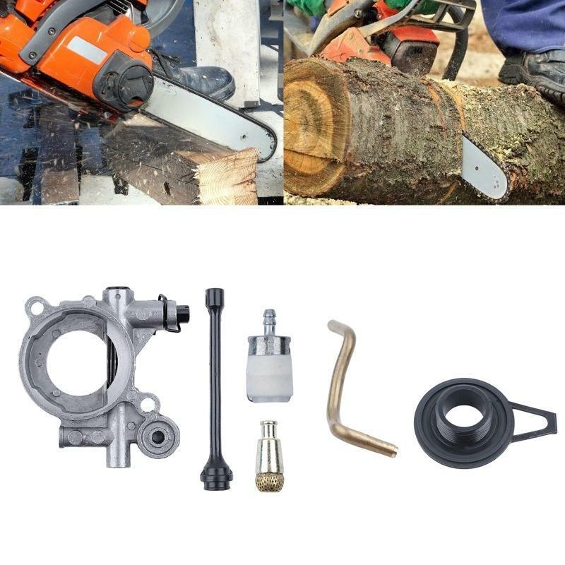 Oil Pump Worm Gear Oil Hose Line Filter Kit For HUSQVARNAE 365 371 372 XP 372XP