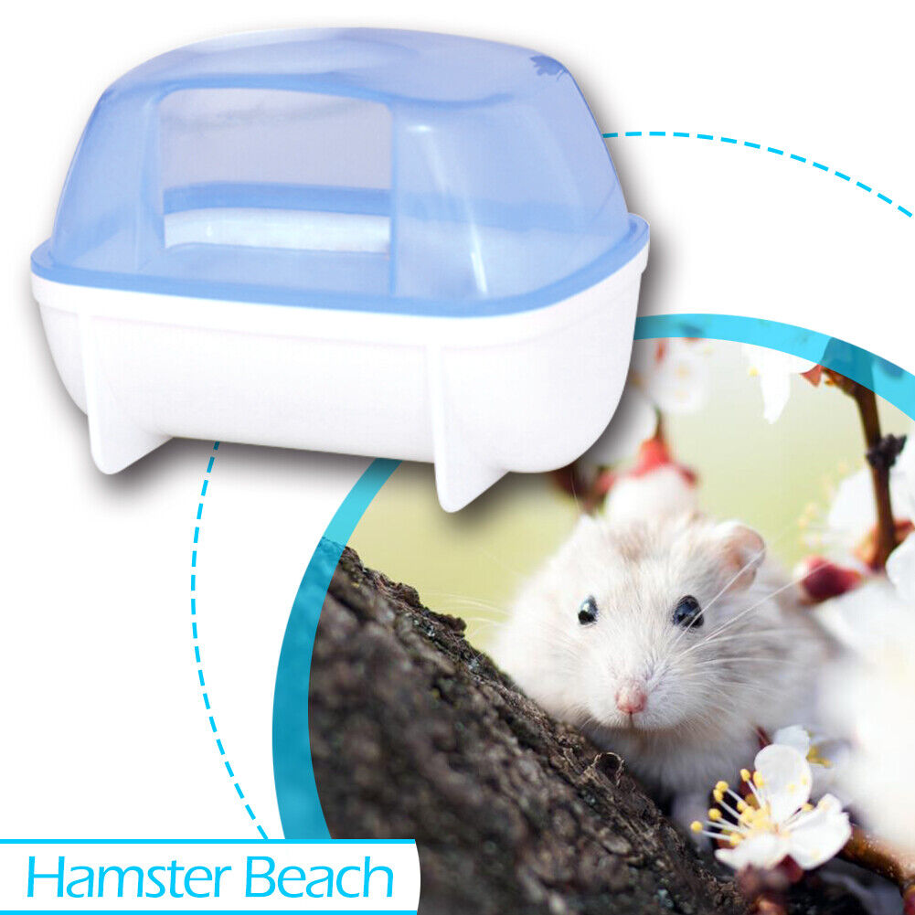 Hamster Cage Bathroom Bathtub Toilet Plastic Small Pet Sauna Bath Basin