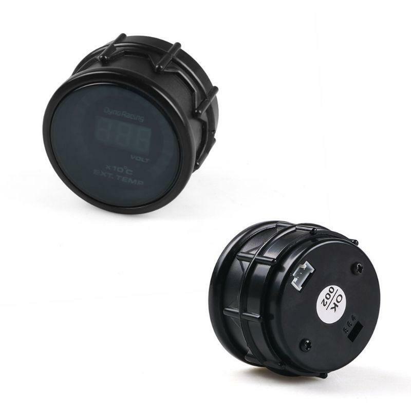 2'' 52mm LED Digital Exhaust Gas Temperature Temp Gauge 12V Car EGT Thermometer