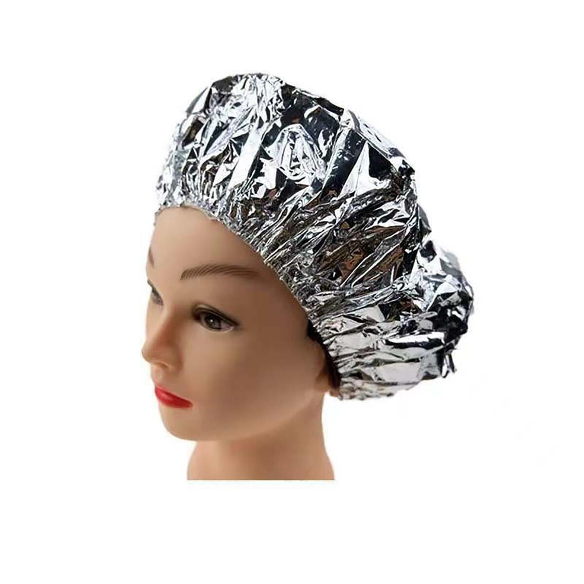 10Pcs Heat Insulation Tin  Hat Professional Disposable for Bathroom
