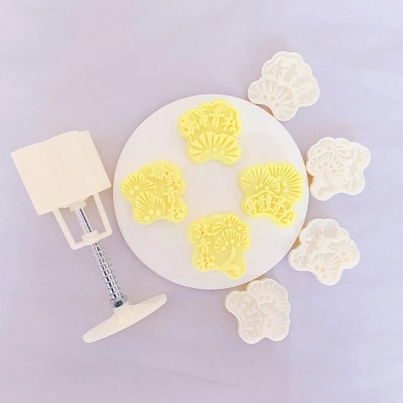 Cartoon Patterns Shaped Stamps for Mid-Autumn Festival for DIY Bake Mooncakes
