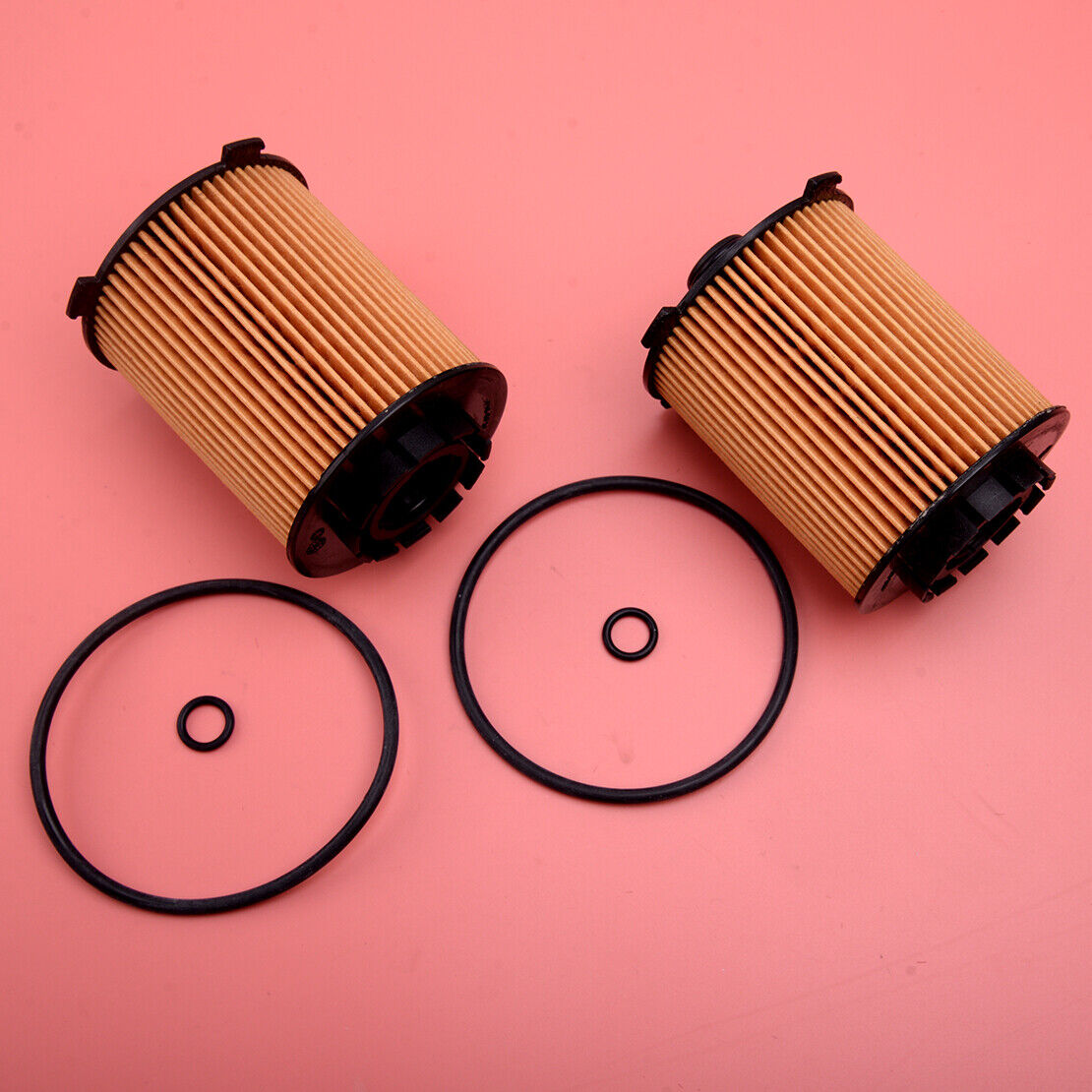 2Set Engine Oil Filter Fit For Volvo S60 S80 XC60 XC70 XC90 2.0L With O-ring Kit