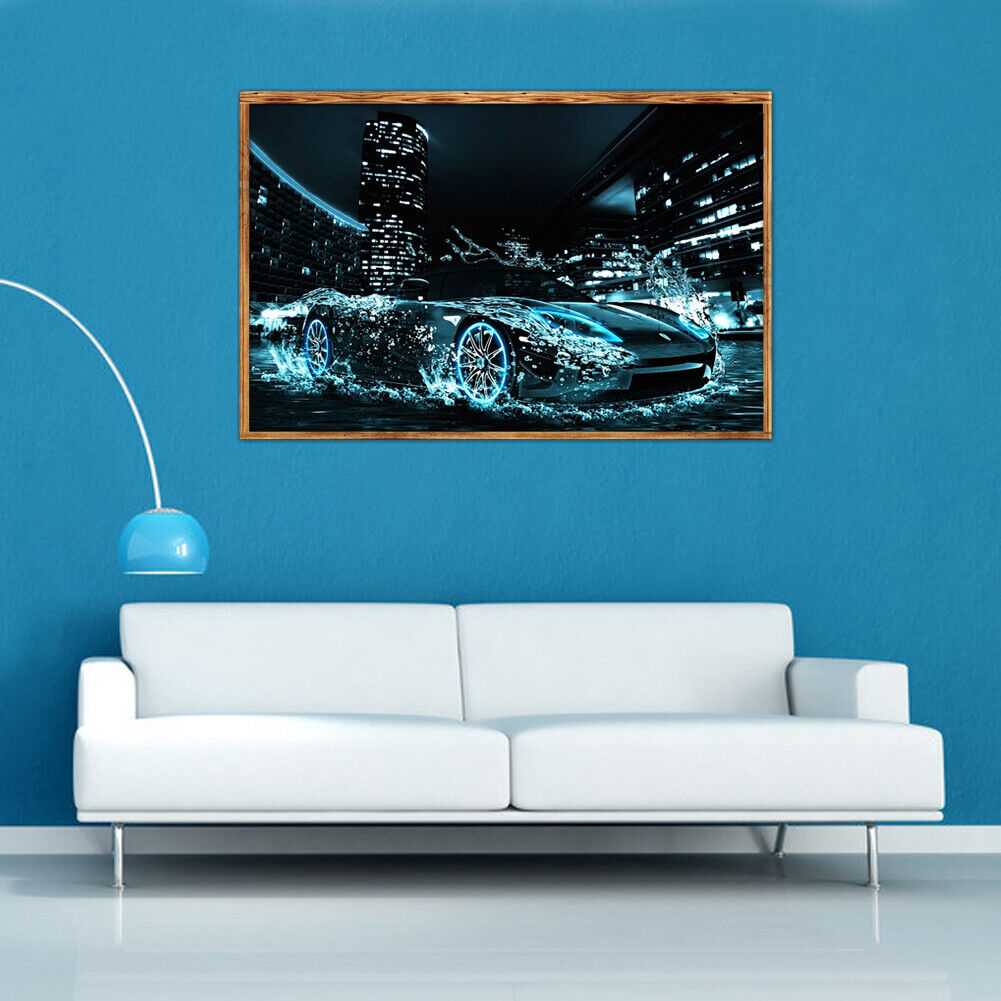 5D DIY Diamond Painting Speed Car Cross Stitch Embroidery Rhinestones Kits