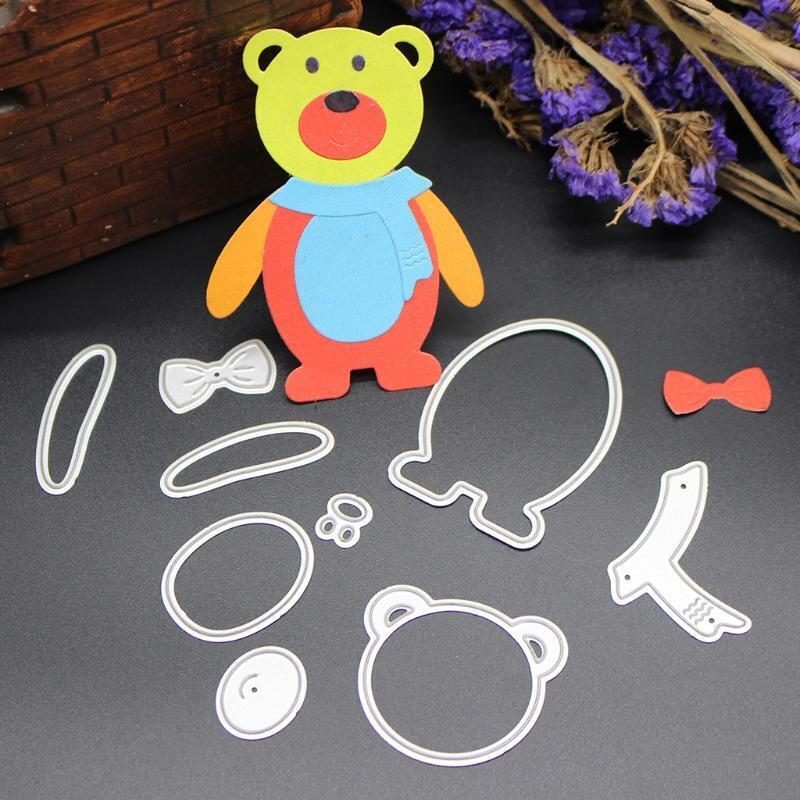 Bear Cutting Dies Stencils Scrapbook Album Paper Embossing DIY Craft Christmas