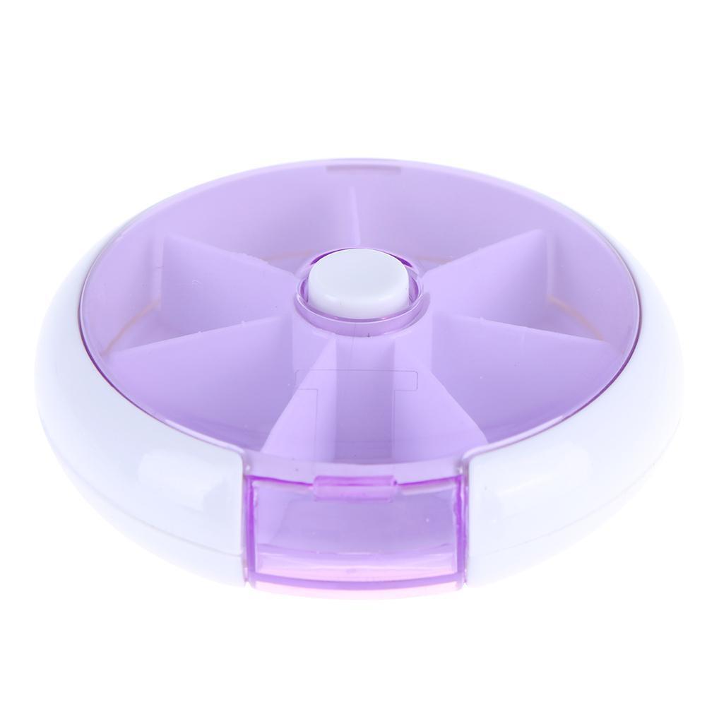 7Day One Week Round Portable Pill Case Medicine Box Storage Organizer(3)