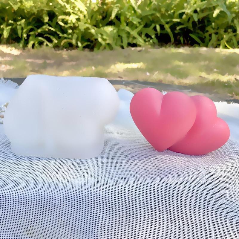 Heart Shape Candle Mold Epoxy Casting Mold Handmade Making Home Ortnament