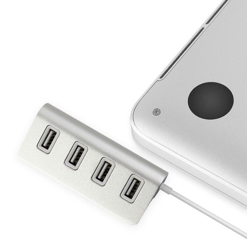 Fast Data Transfer USB2.0 4-Port Splitter Hub for PC Mobile Power Charge