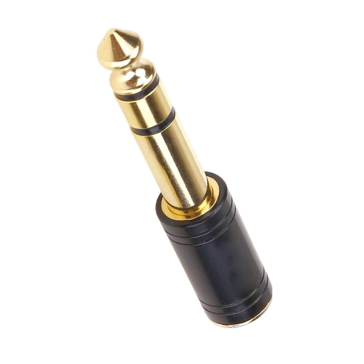 Headphone Adapter Stereo 6.35mm Male 1/4 inch to 3.5mm Female 1/8 inch