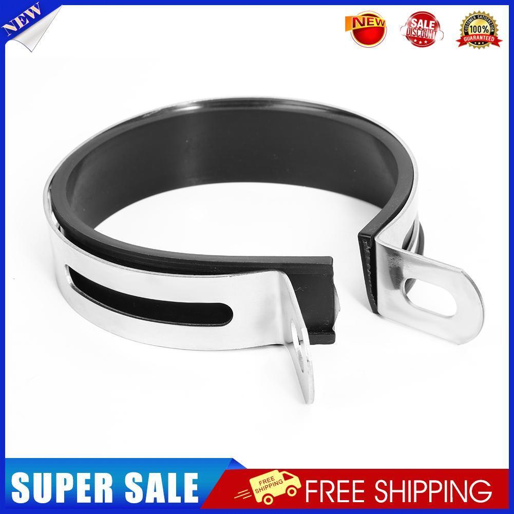 Motorcycle Exhaust Muffler Pipe Holder Clamp Fixed Ring Support Bracket
