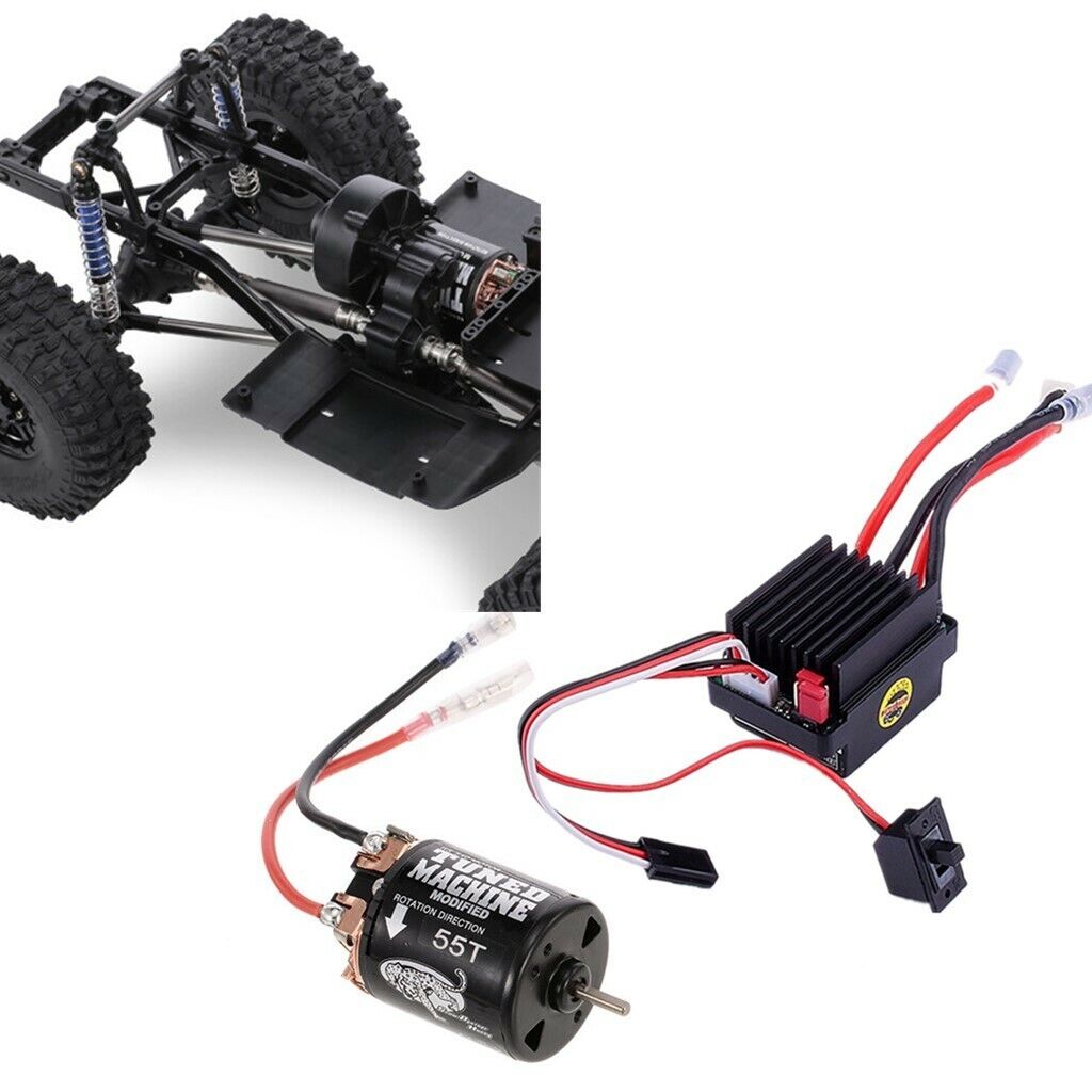 Brushed 540 55T Motor & 320A ESC  Controller Set /10 RC Crawler