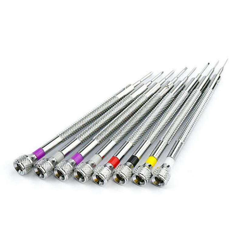 Micro Precision Jewelry Screwdriver Set Flat/Cross 0.6-1.6 mm Screwdriver Kit