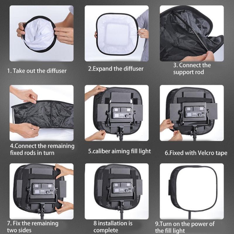LED Light Panel Softbox Flash Diffuser Soft Box for 540/660 8.46x8.46in Opening